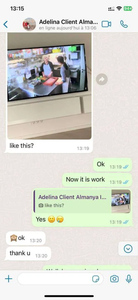 WhatsApp chat screenshot van geverifieerd support gesprek 4