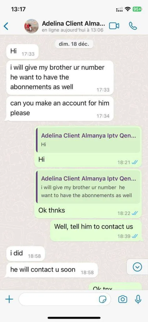 WhatsApp chat screenshot van geverifieerd support gesprek 5
